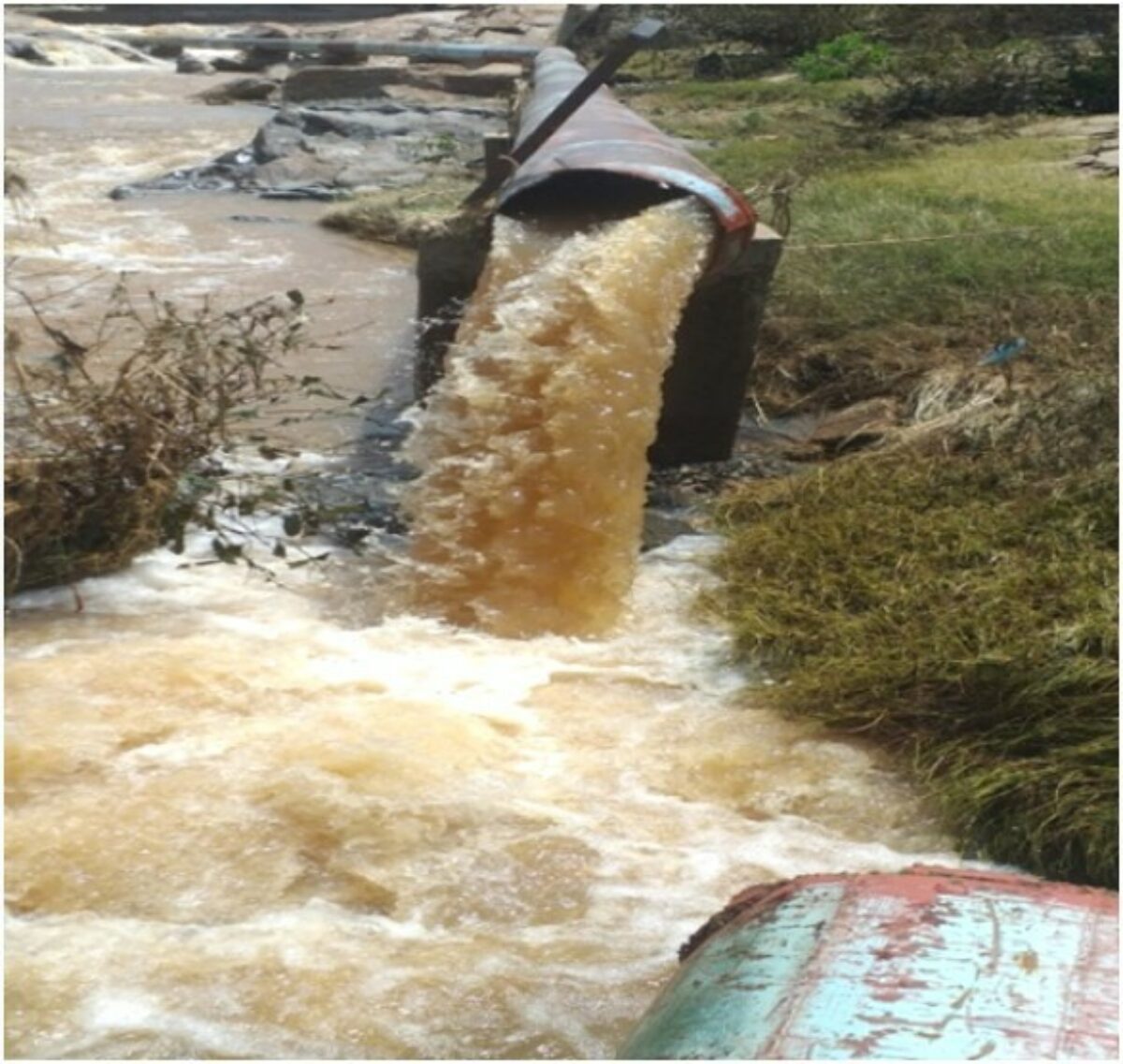 Figure 2. Flood-damaged irrigation infrastructure in Chikwawa District.