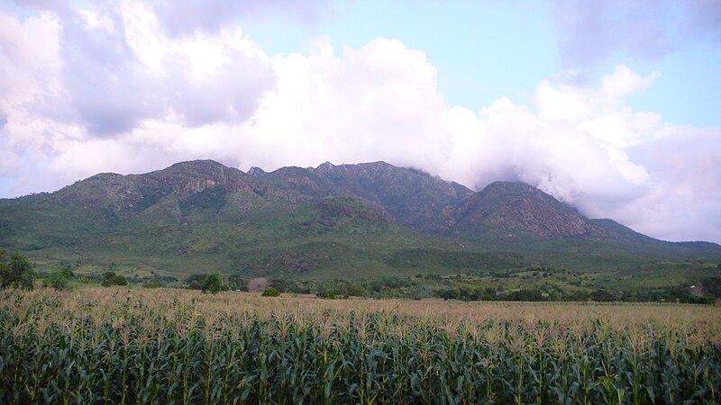 View of Mulanje Mountains at Phalombe