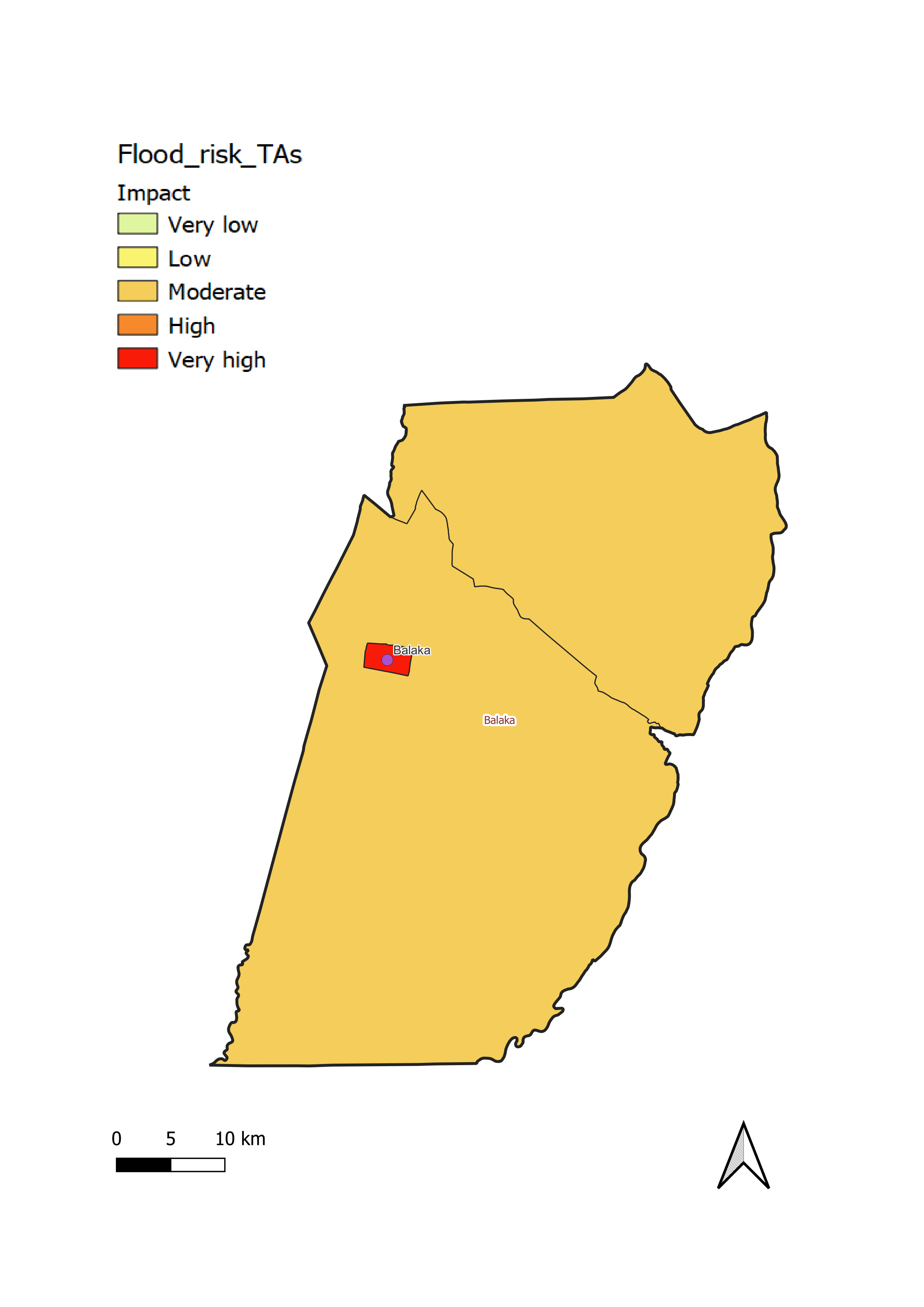 Balaka District flood impact