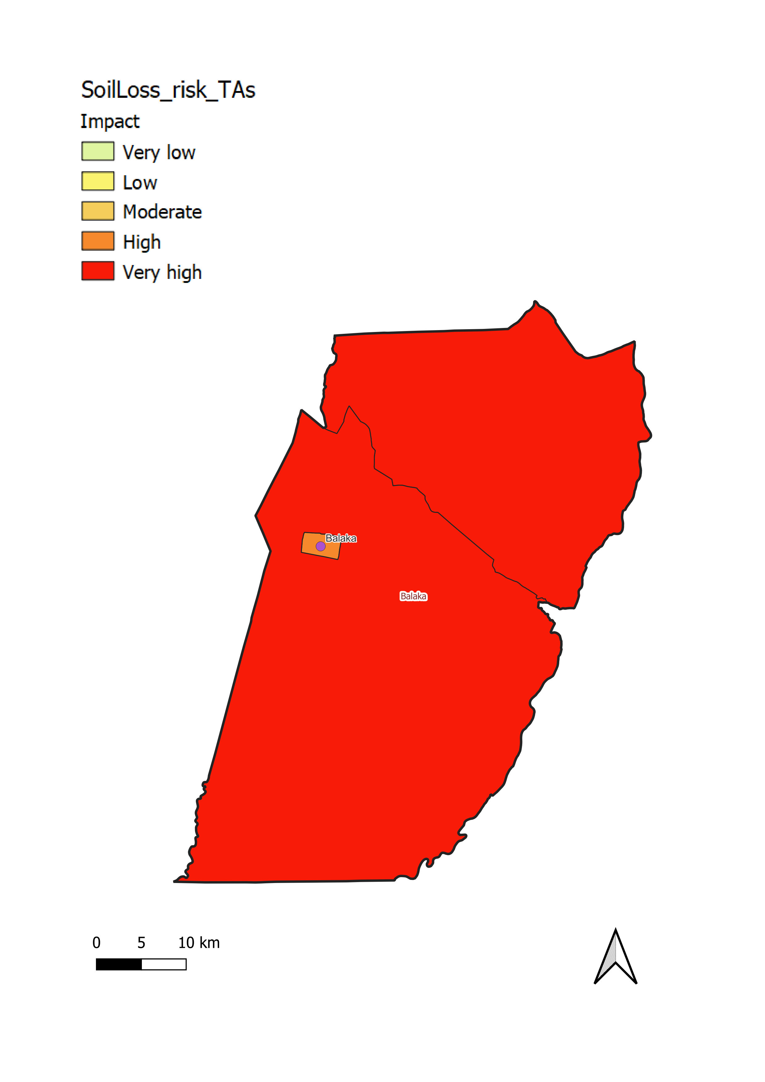 Balaka District soil loss impact