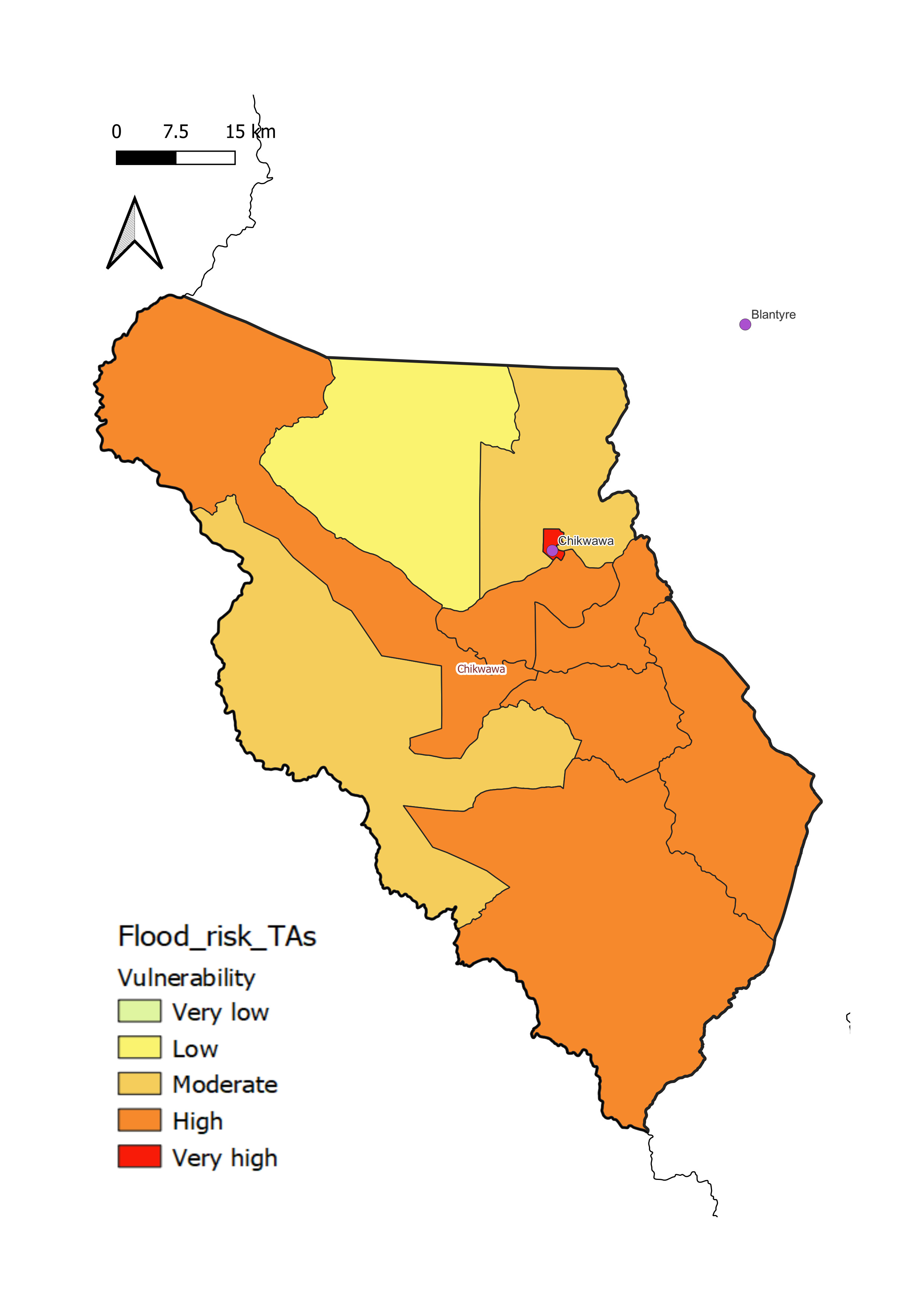 Chikwawa District flood vulnerability