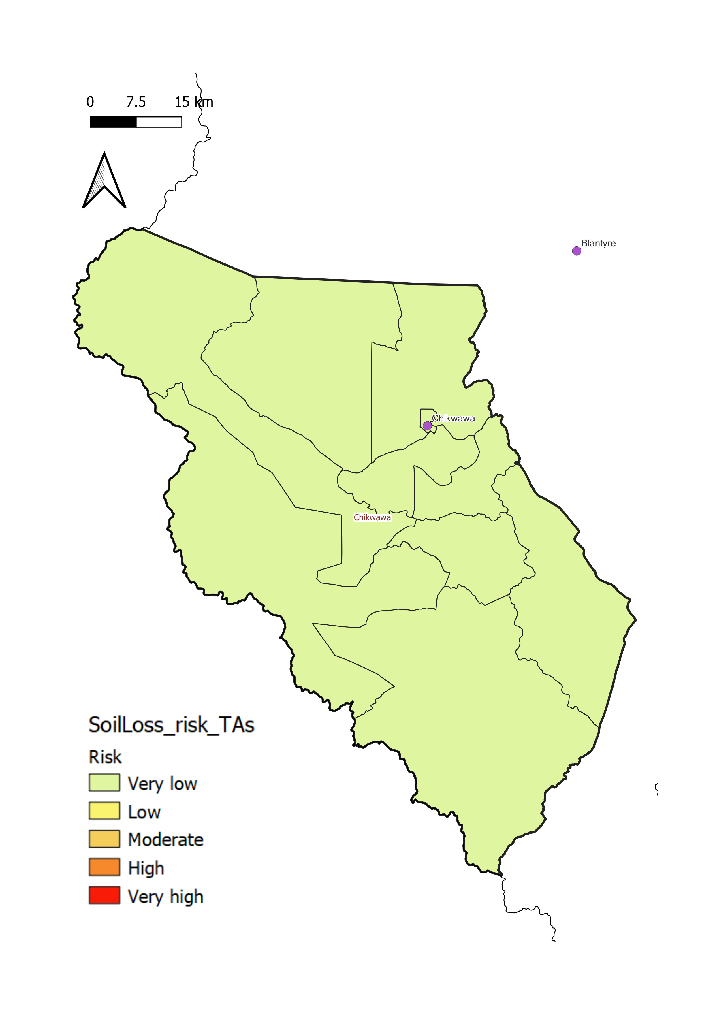 Chikwawa District soil loss risk