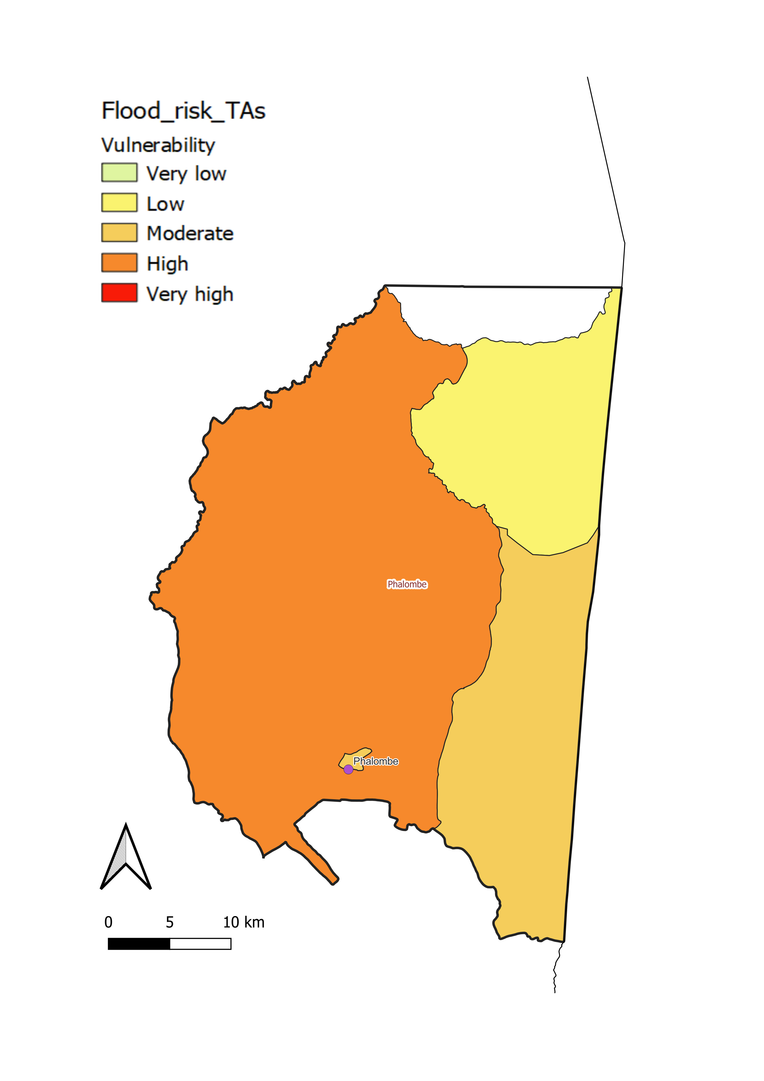 Phalombe District flood vulnerability