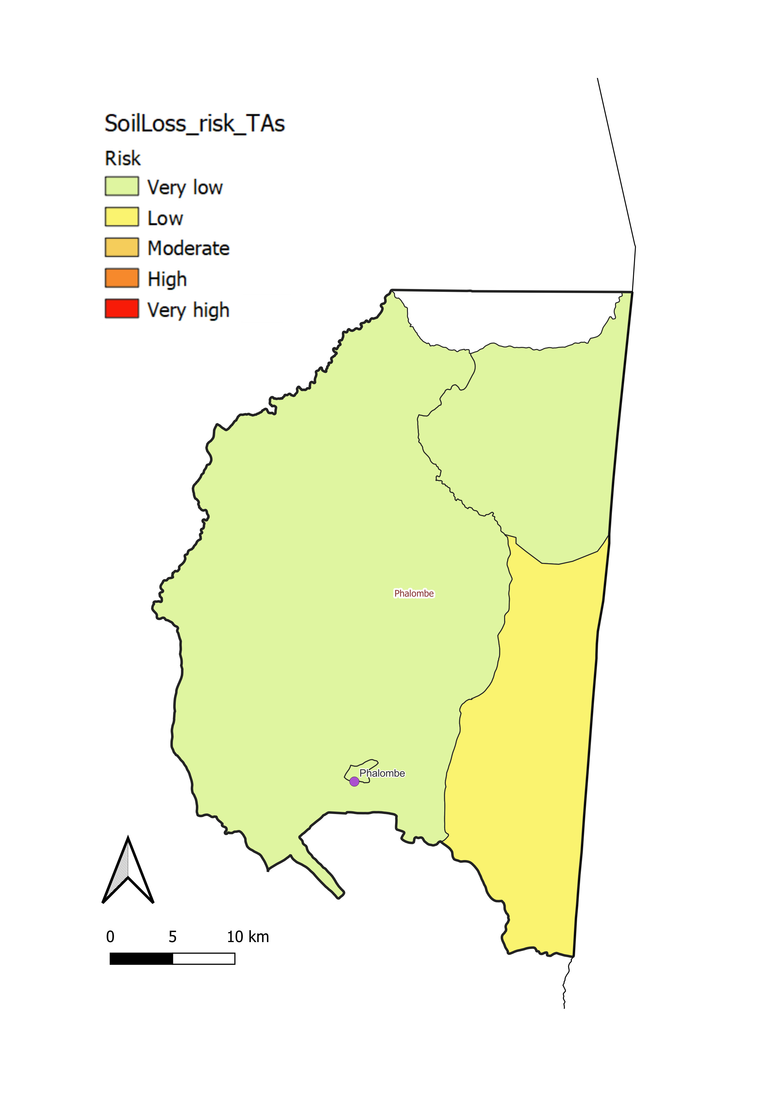 Phalombe District soil loss risk