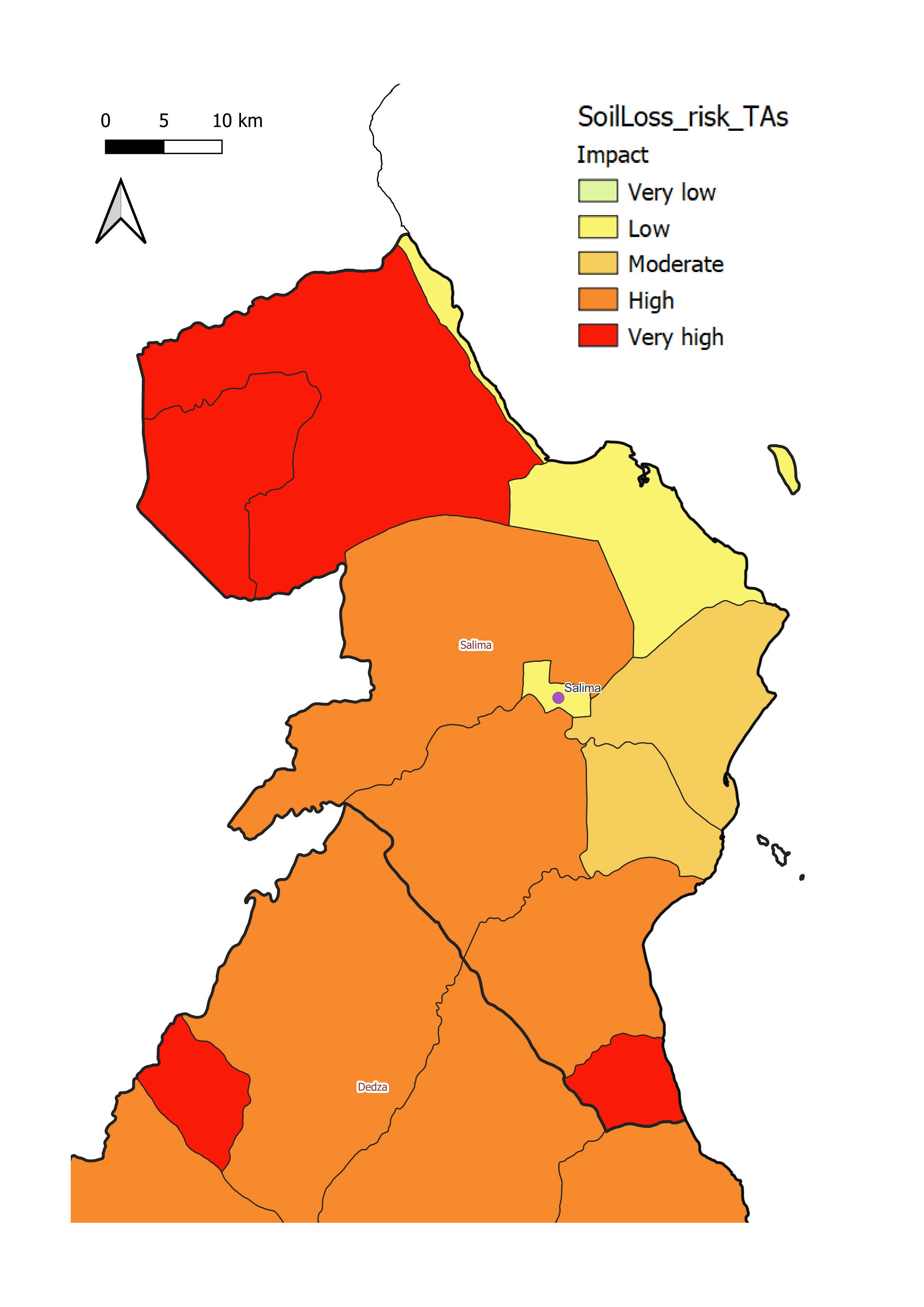 Salima District soil loss impact