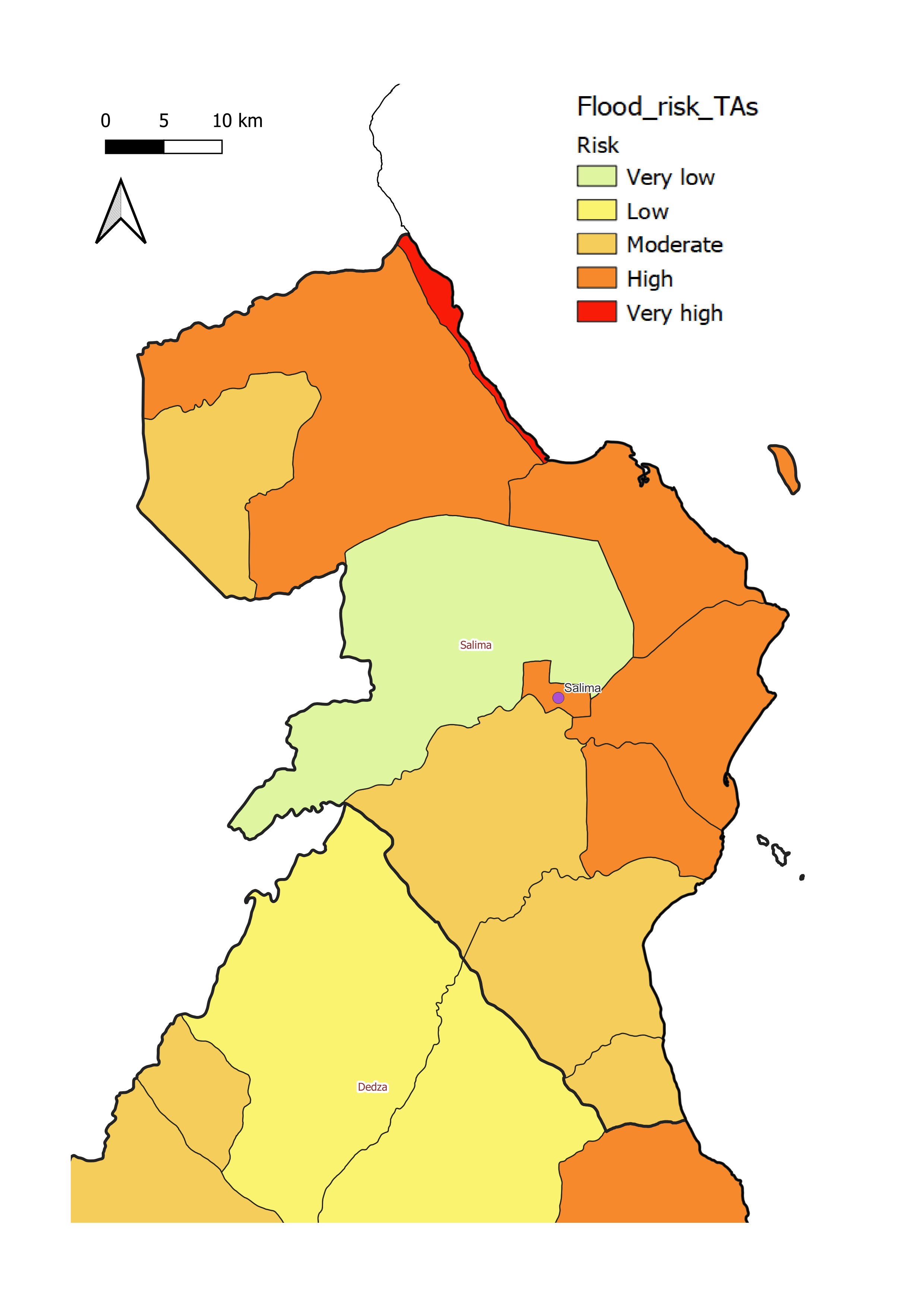 Salima District flood risk