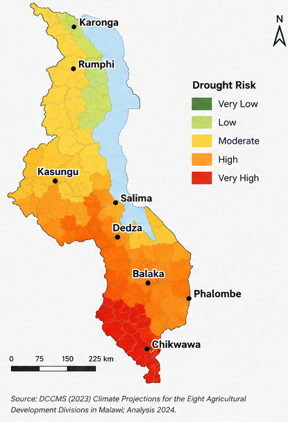 National drought maps of Malawi